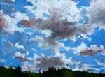 Lake Clouds acrylic o_c 24x24 Laurie Wonfor-Nolan