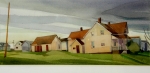 Cheticamp Homestead by Maryanne Ludlow  10X20 watercolor